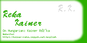 reka kainer business card